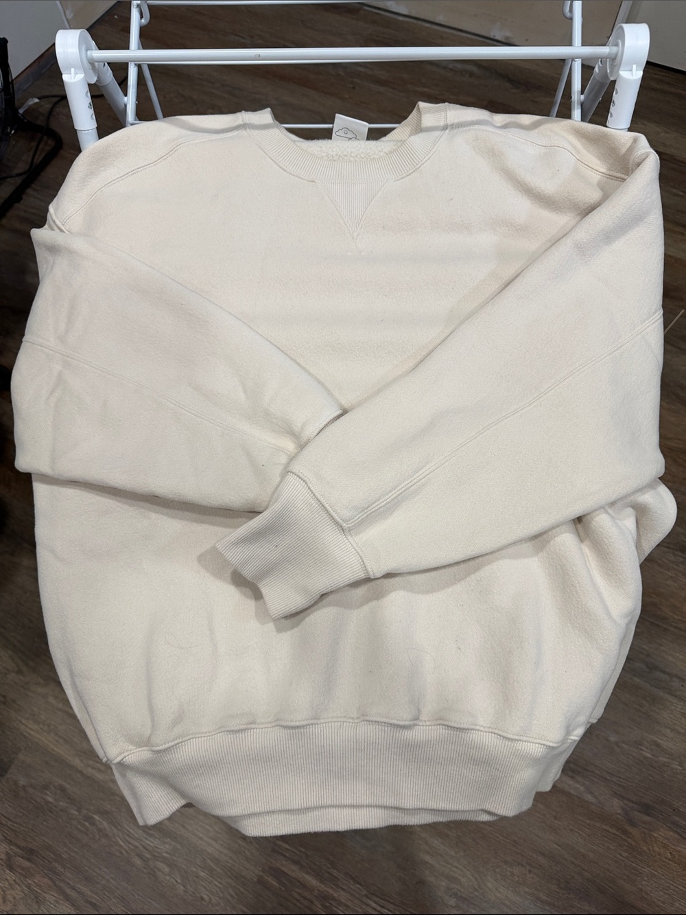 Classic Crewneck Sweatshirt in Cream - Women's Pullover